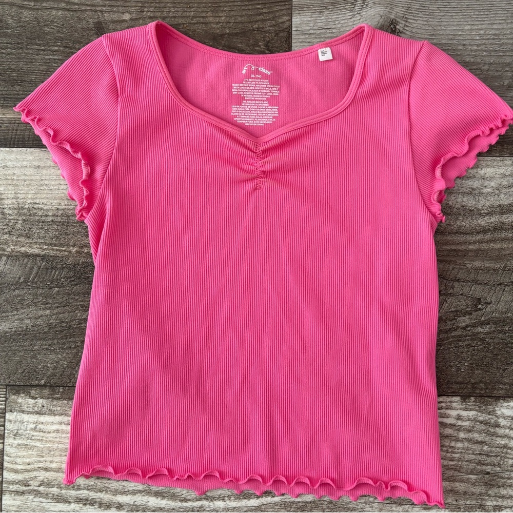 girls XL tight top